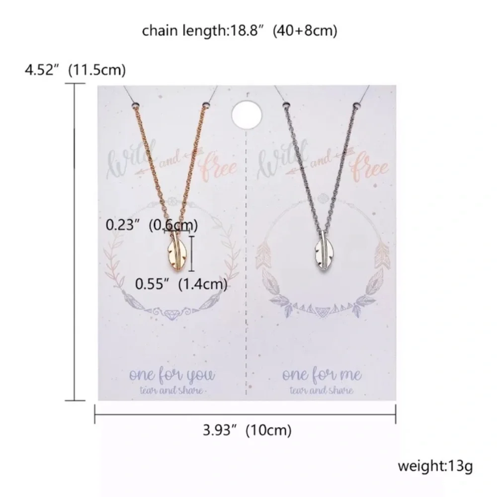 Best Friend Birthday Gift Friendship Necklaces: Wild and Free NWT